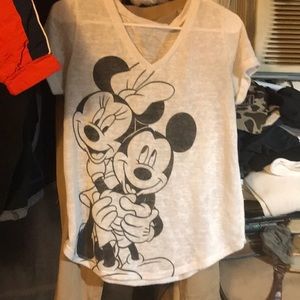 Mickey and Minnie lady shirt large x- large